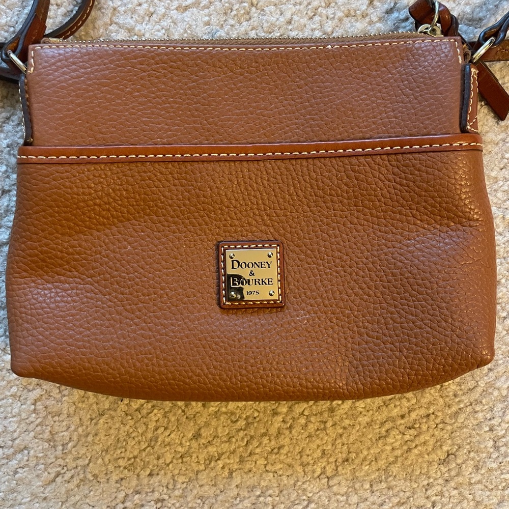 Dooney & Bourke Brown Leather Crossbody Bag